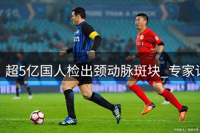 超5亿国人检出颈动脉斑块 专家详解斑块逆转6大关键